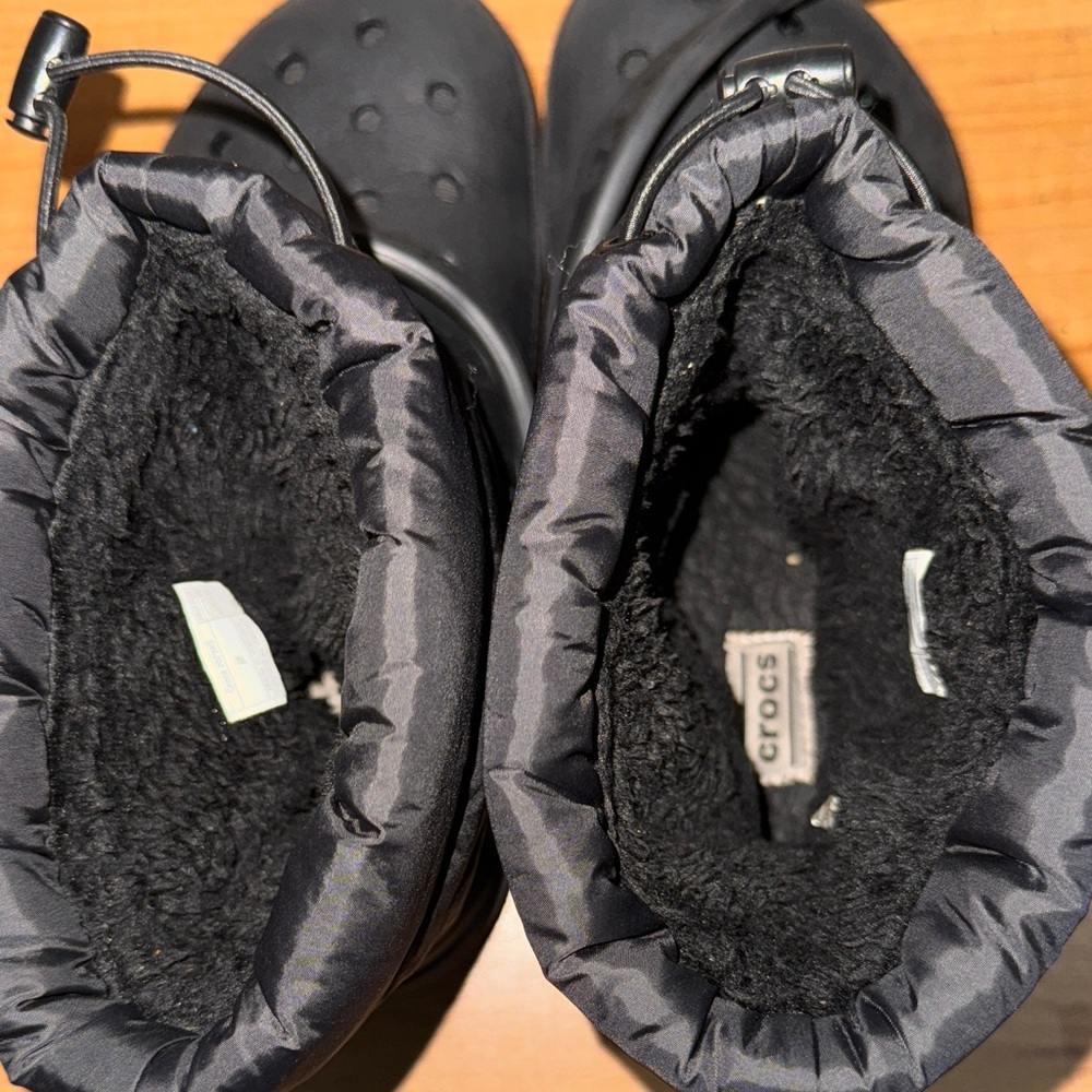 Kids Black Winter Boots - Picture 3 of 7